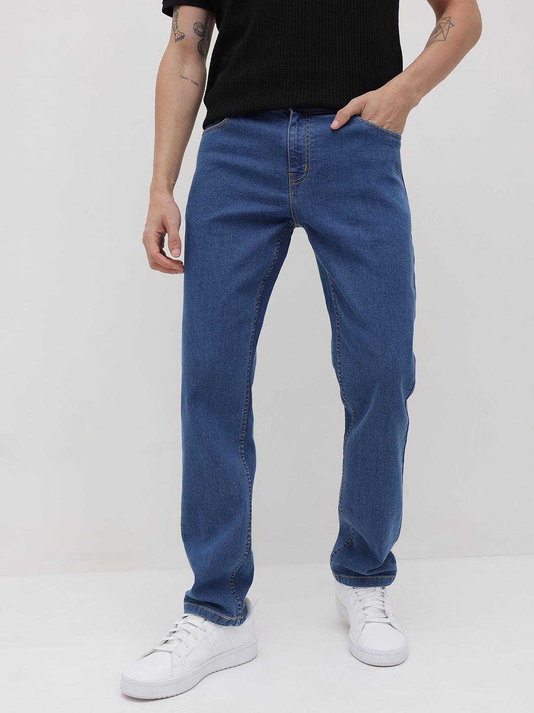 The Roadster Life Co. Men Slim Fit Mid-Rise Stretchable Jeans