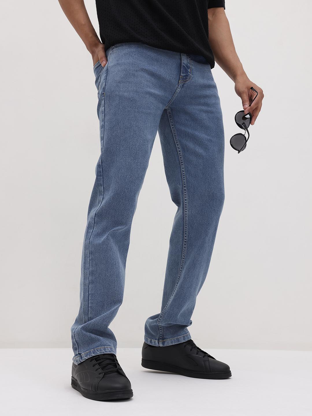 The Roadster Life Co. Men Mid-Rise Stretchable Regular Fit Jeans