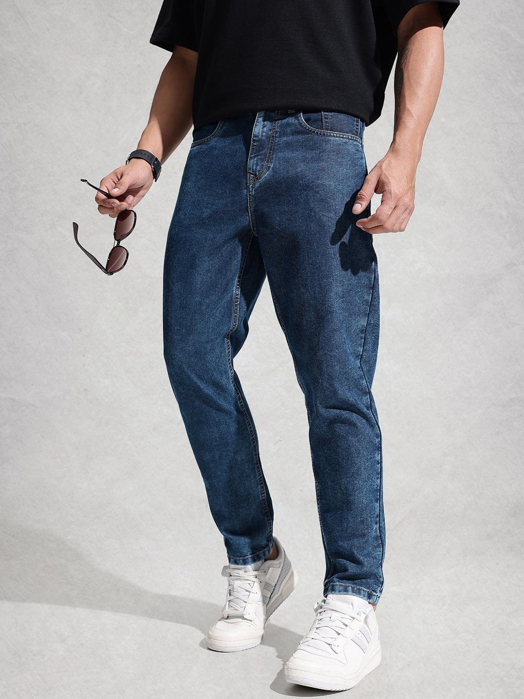 WROGN Men Slim Fit Mid-Rise Stretchable Jeans