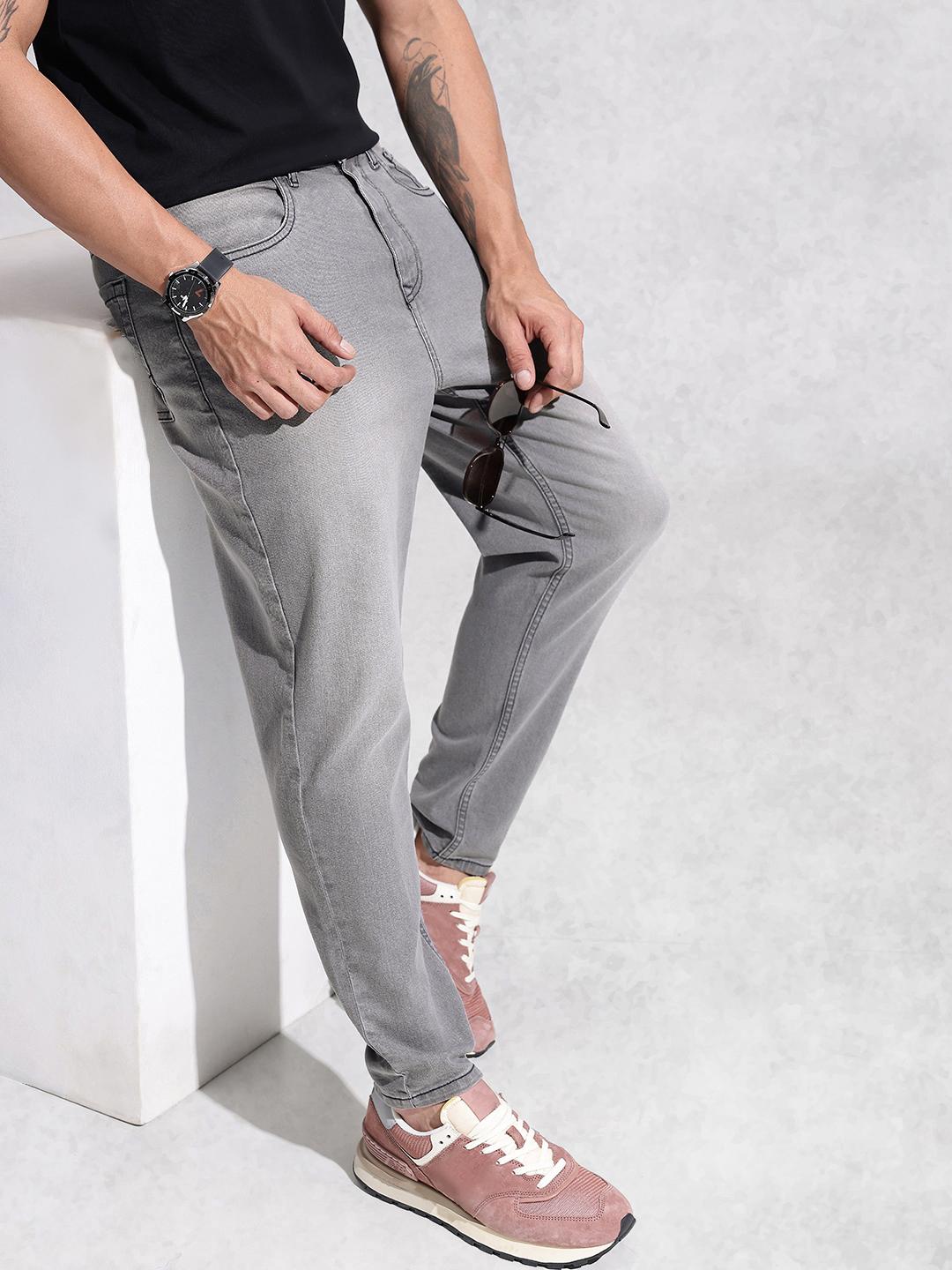 WROGN Men Slim Fit Light Fade Stretchable Jeans