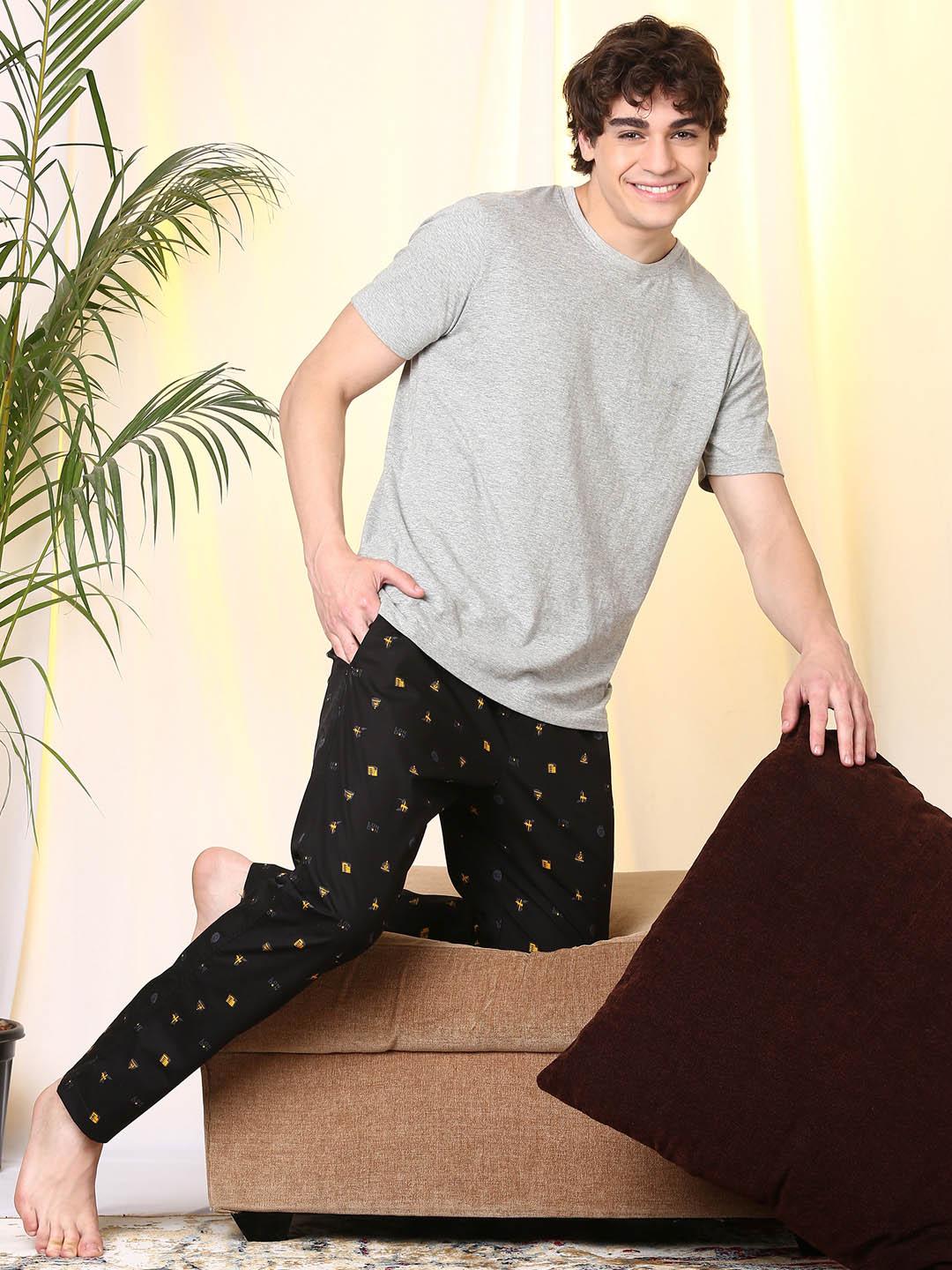 Buy Pepe Jeans Printed Cotton Lounge Pants -  - Apparel for Men