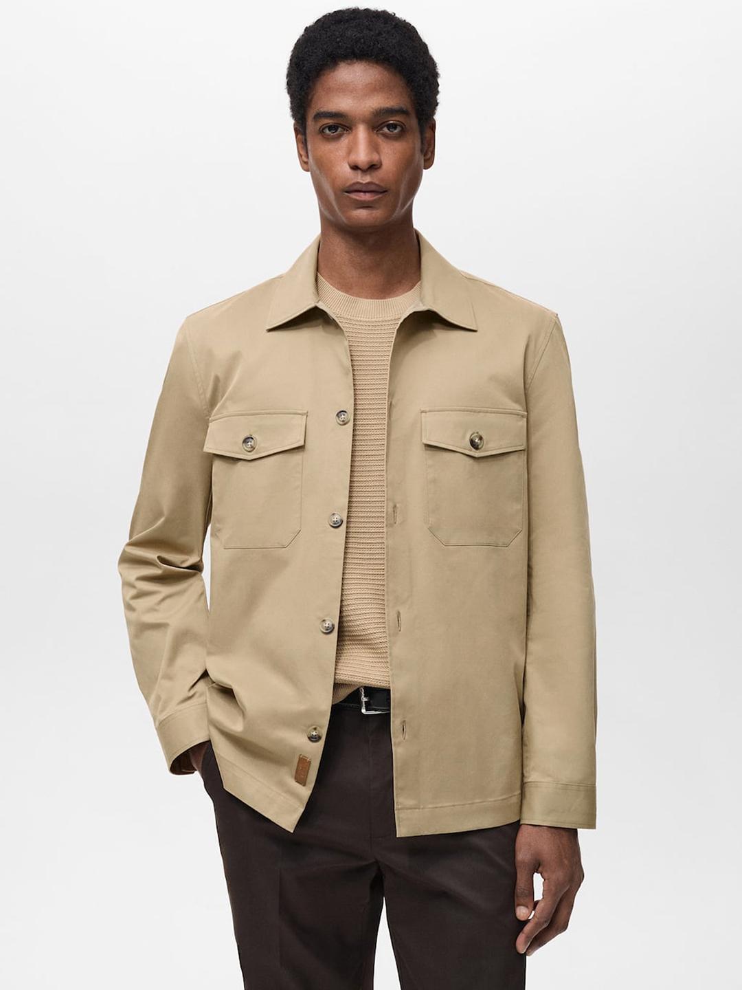 Buy MANGO MAN Regular Fit Casual Shacket - Shackets for Men 32798257 ...