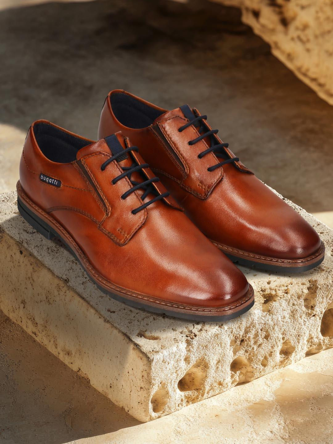 Bugatti Men's 3.11196E 11 Derbys, Brown (Cognac 6300