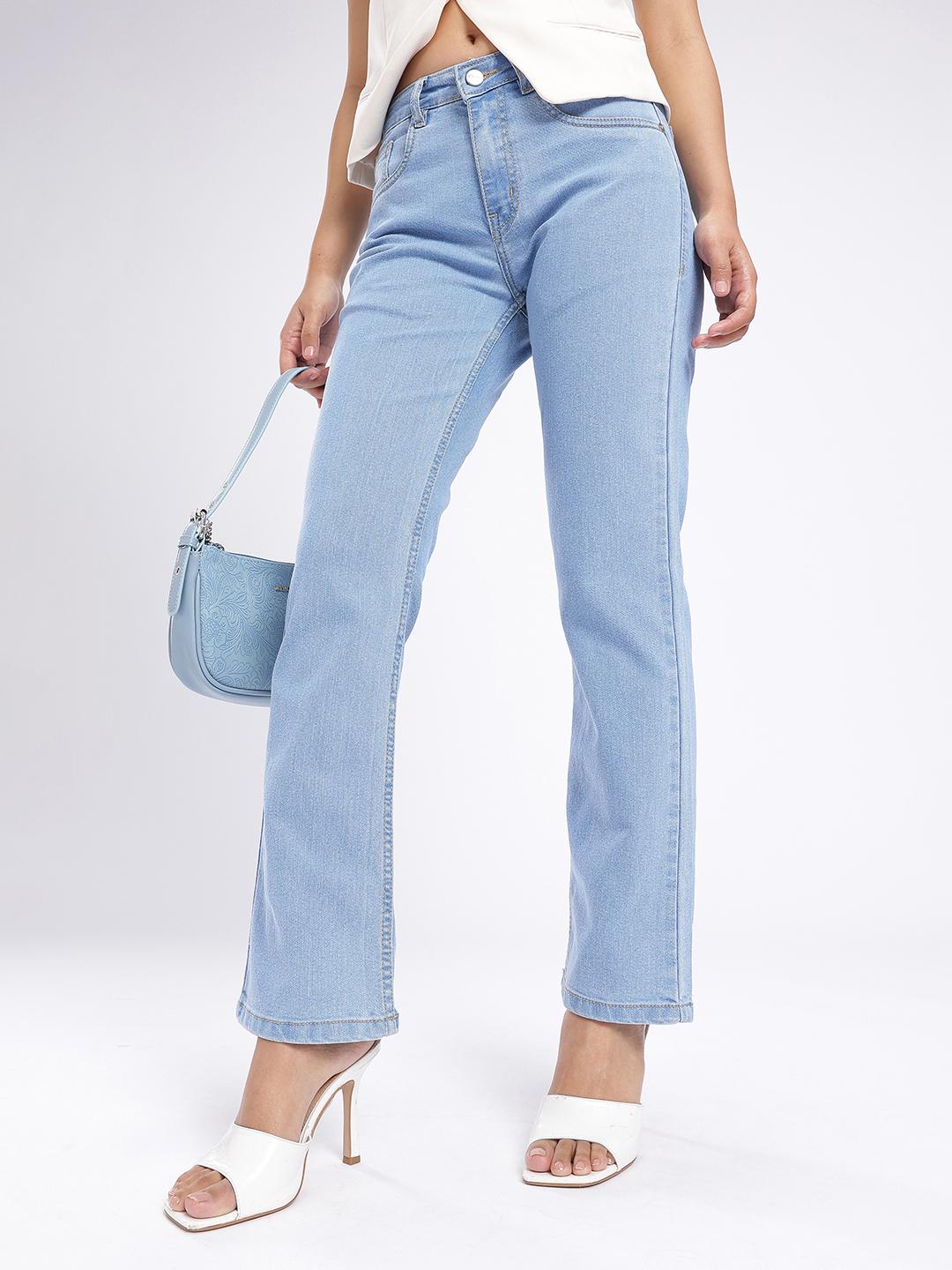 glitchez Women Straight Fit Stretchable Jeans