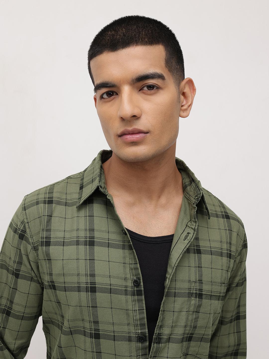 The Roadster Life Co. Pure Cotton Checked Shirt