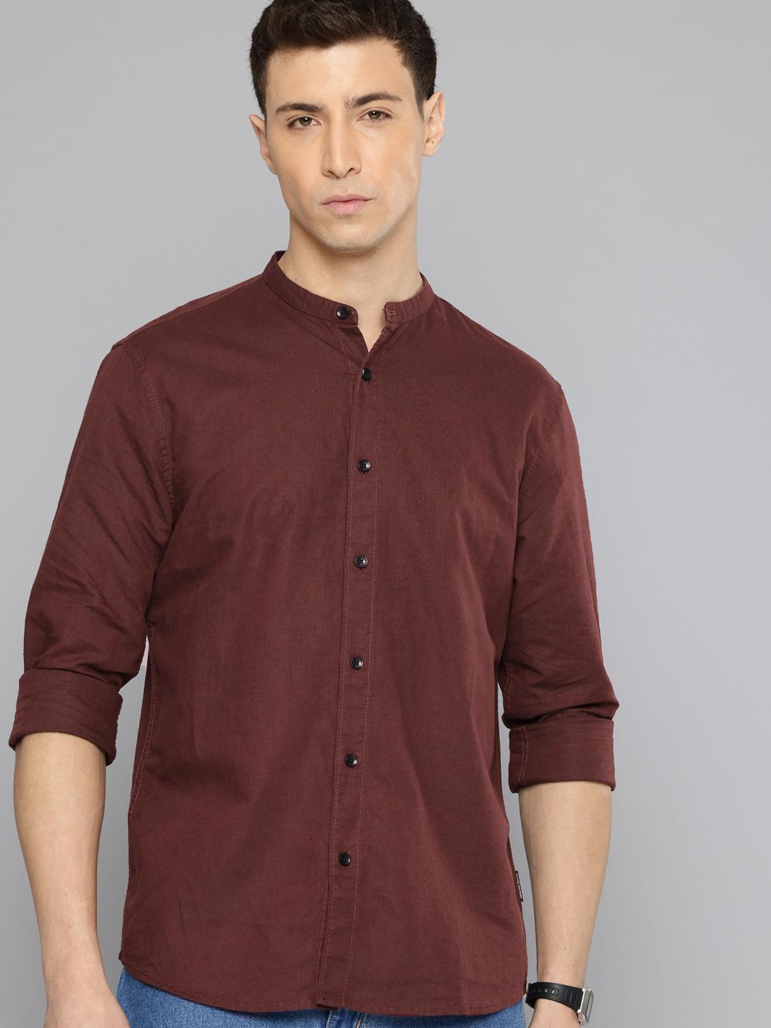 Flying Machine Cotton Linen Casual Shirt