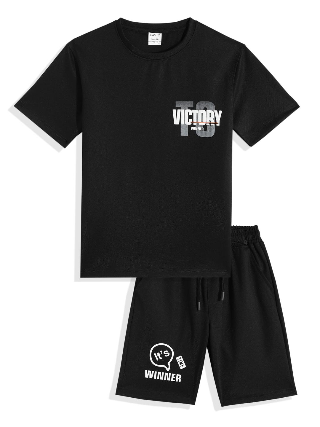 Buy CAVIO Boys Printed T Shirt With Shorts - - Apparel for Boys