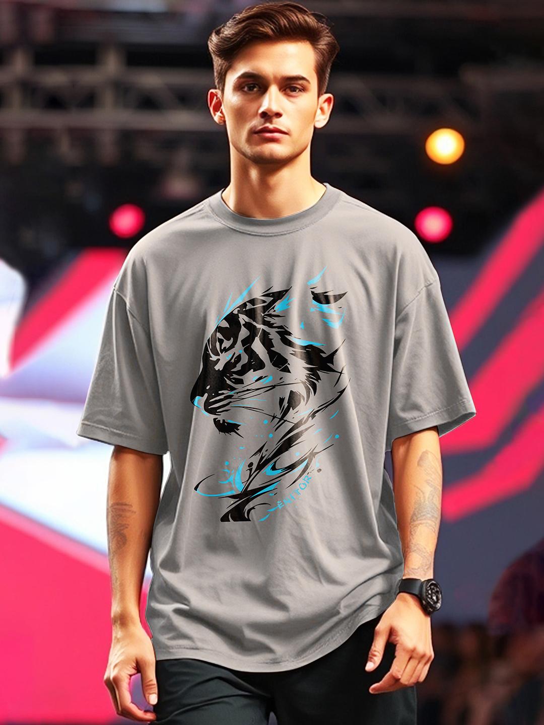 Buy AUSK Men Animal Printed Round Neck Cotton T Shirt - Tshirts for Men ...