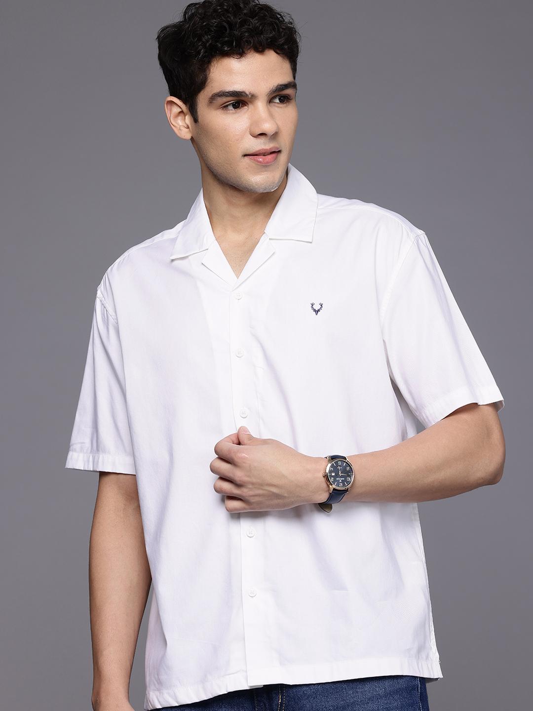 Allen Solly Cuban Collar Relaxed Fit Casual Shirt