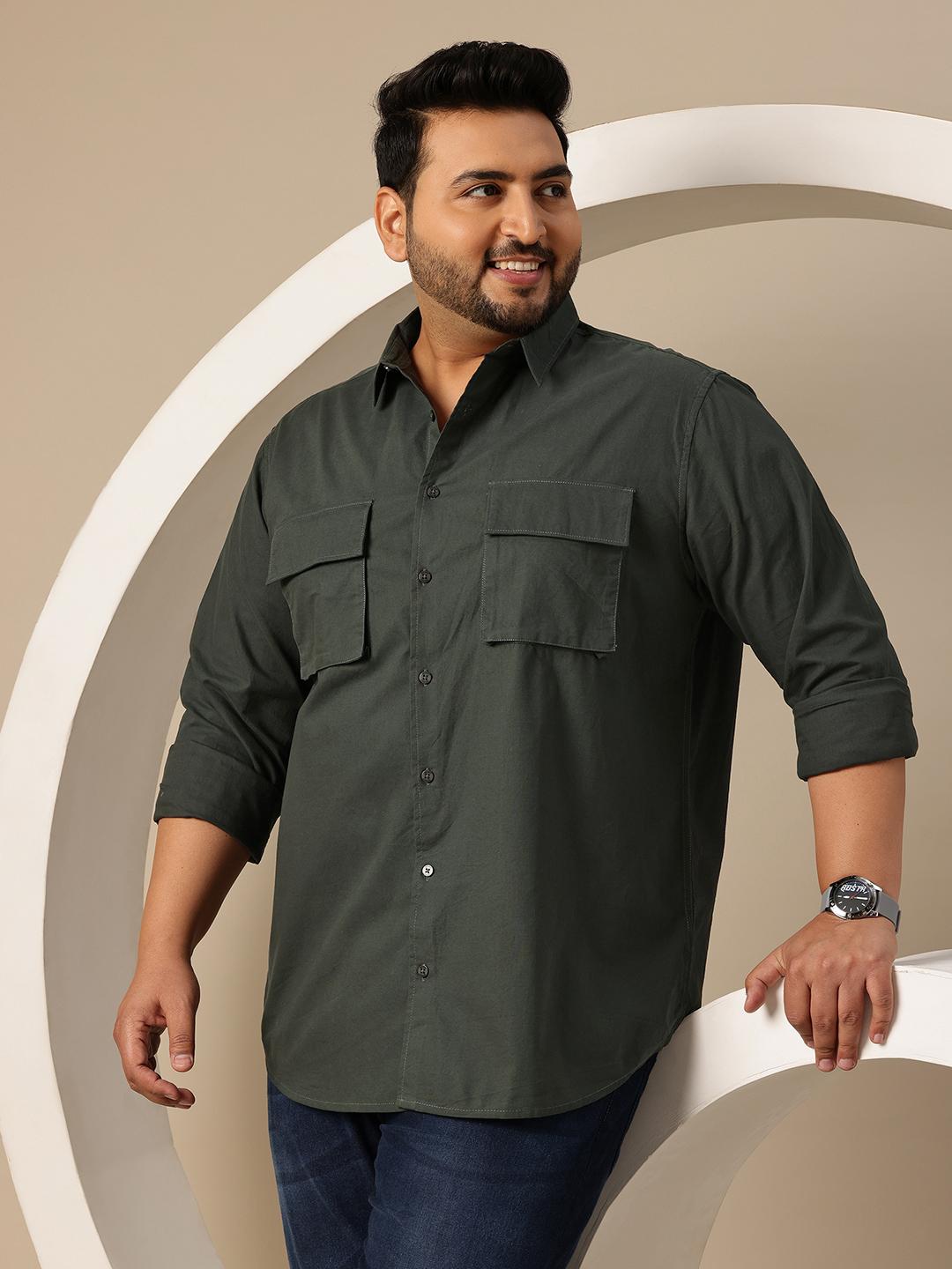 Sztori Men Plus Size Premium Casual Shirt