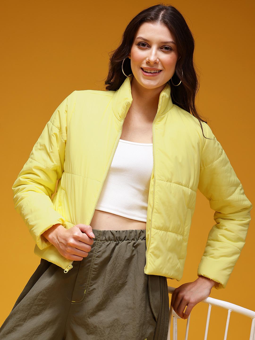 HERE&NOW Mock Collar Padded Jacket
