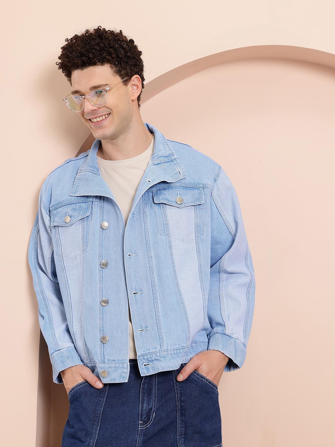Mast & Harbour Spread Collar Denim Jacket