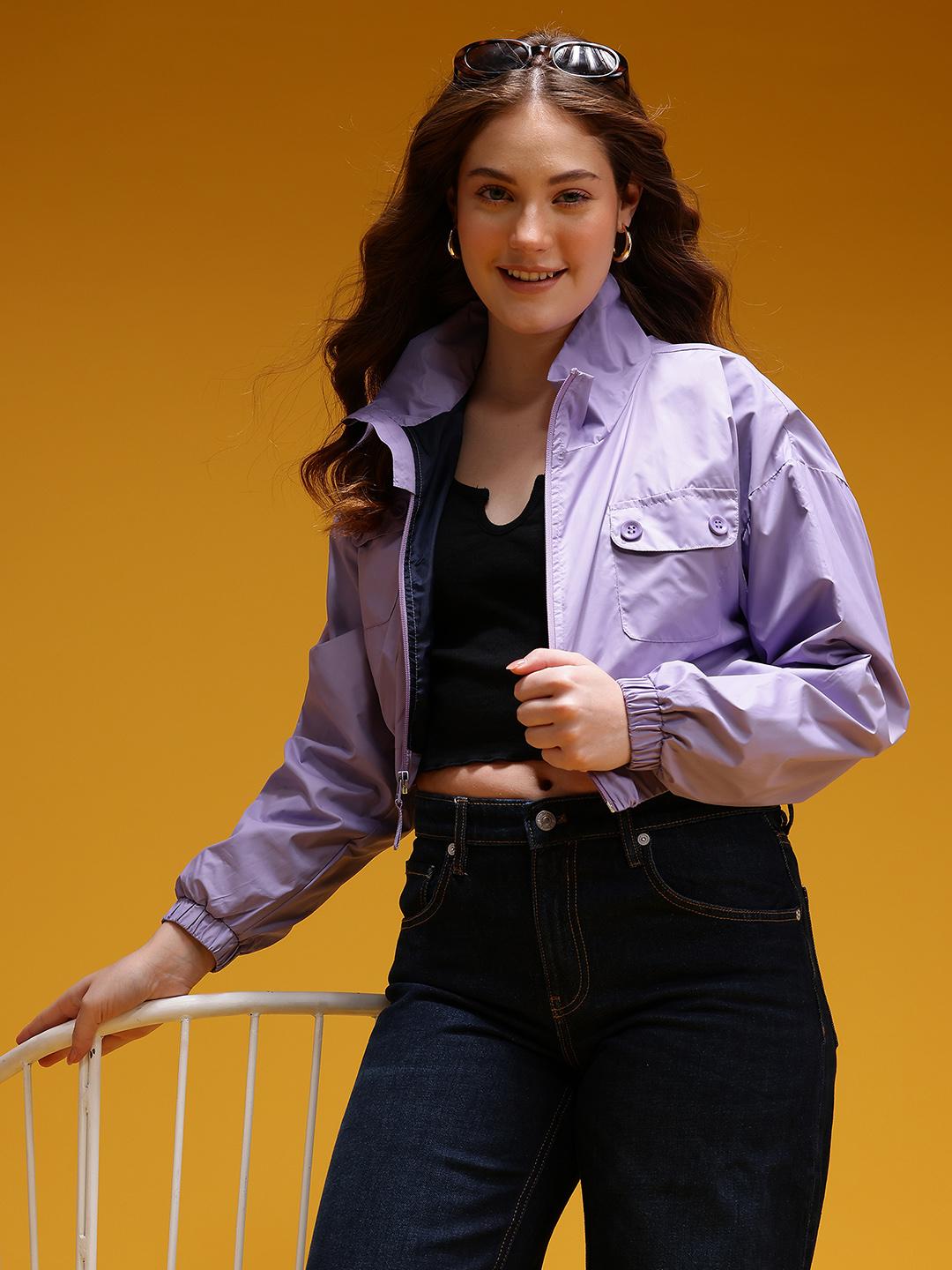 HERE&NOW Crop Bomber Jacket