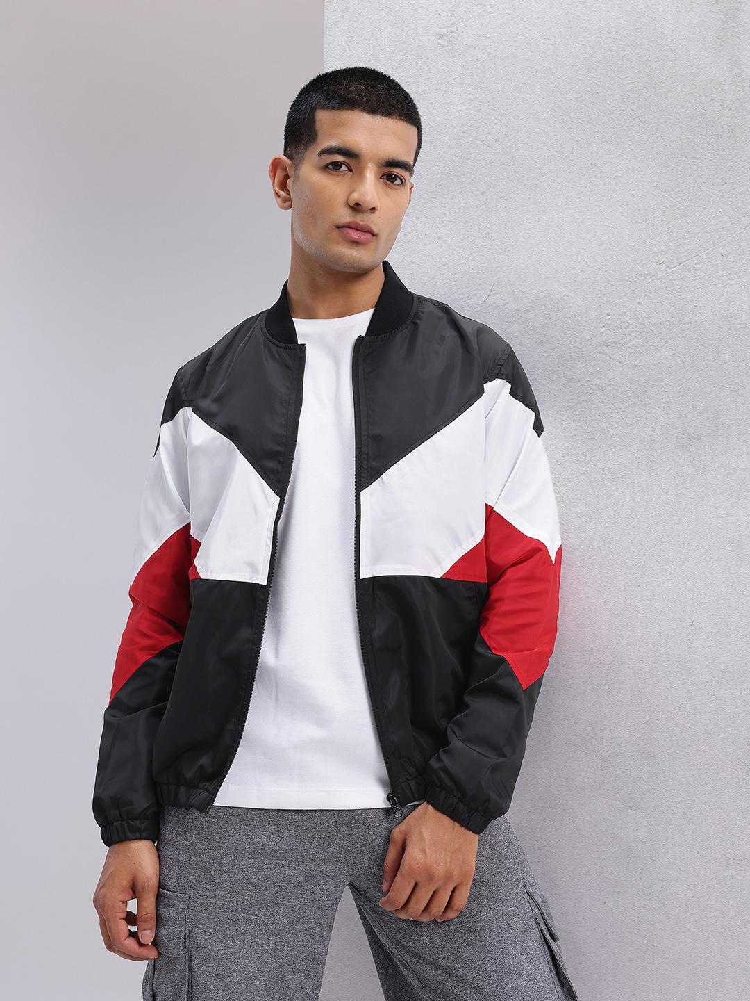 HRX by Hrithik Roshan Colourblock Bomber Lifestyle Jacket