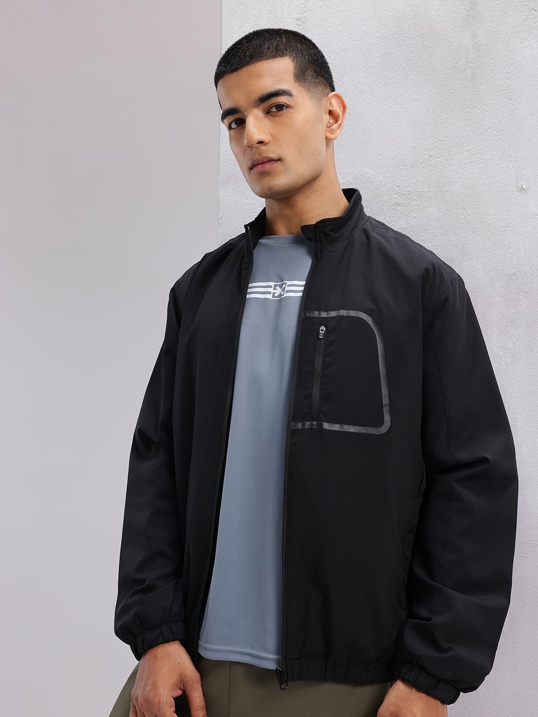 HRX by Hrithik Roshan Mock Collar Rapid-Dry Regular Fit Training Jacket
