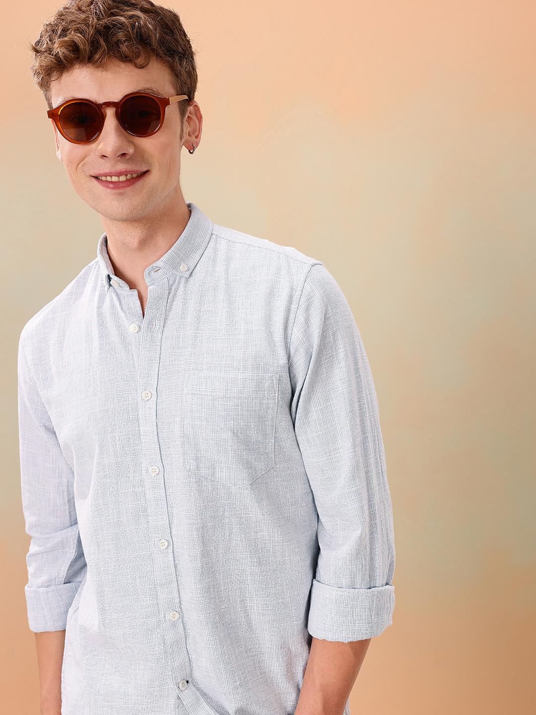 Mast & Harbour Solid Regular Fit Shirt