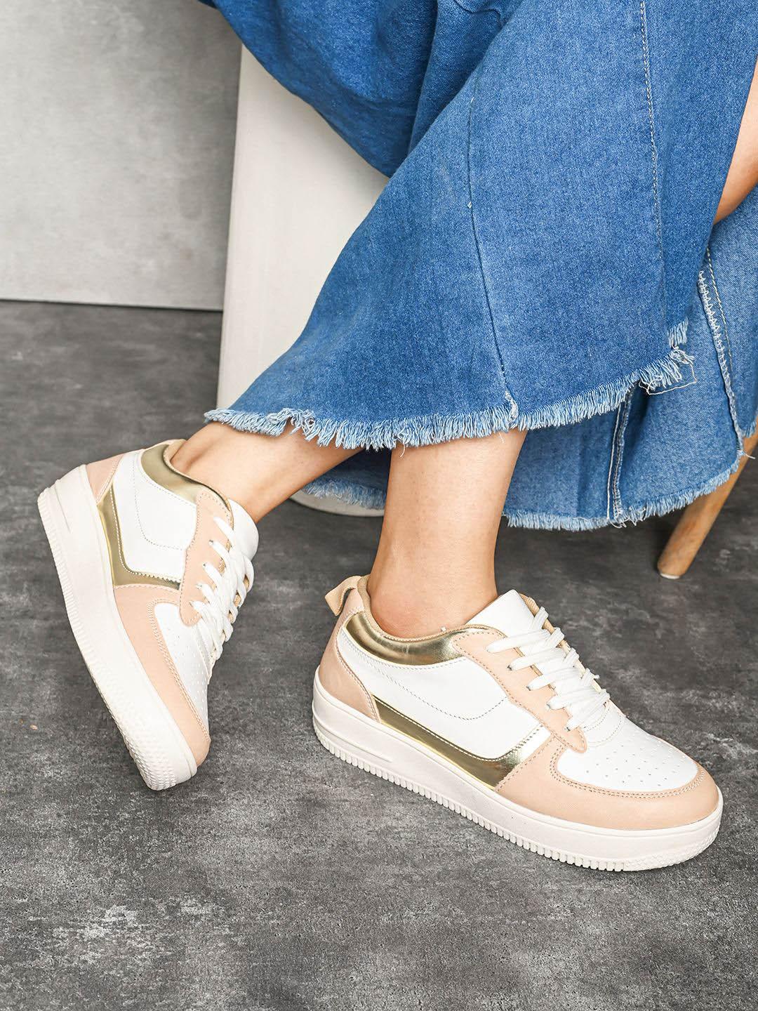 Women Gold Trim Casual Sneakers main image 0