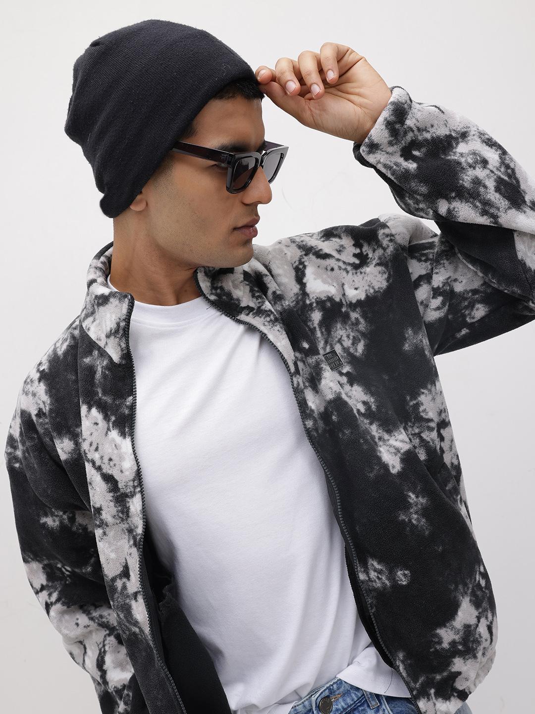The Roadster Life Co. Abstract Print Fleece Jacket