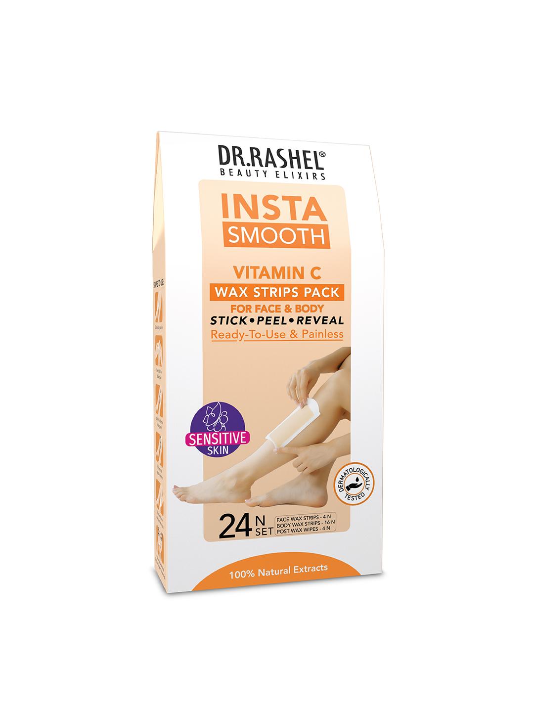 Buy DR.RASHEL Insta Smooth Vitamin C Wax Strips  24 Strips -  - Personal Care for Unisex