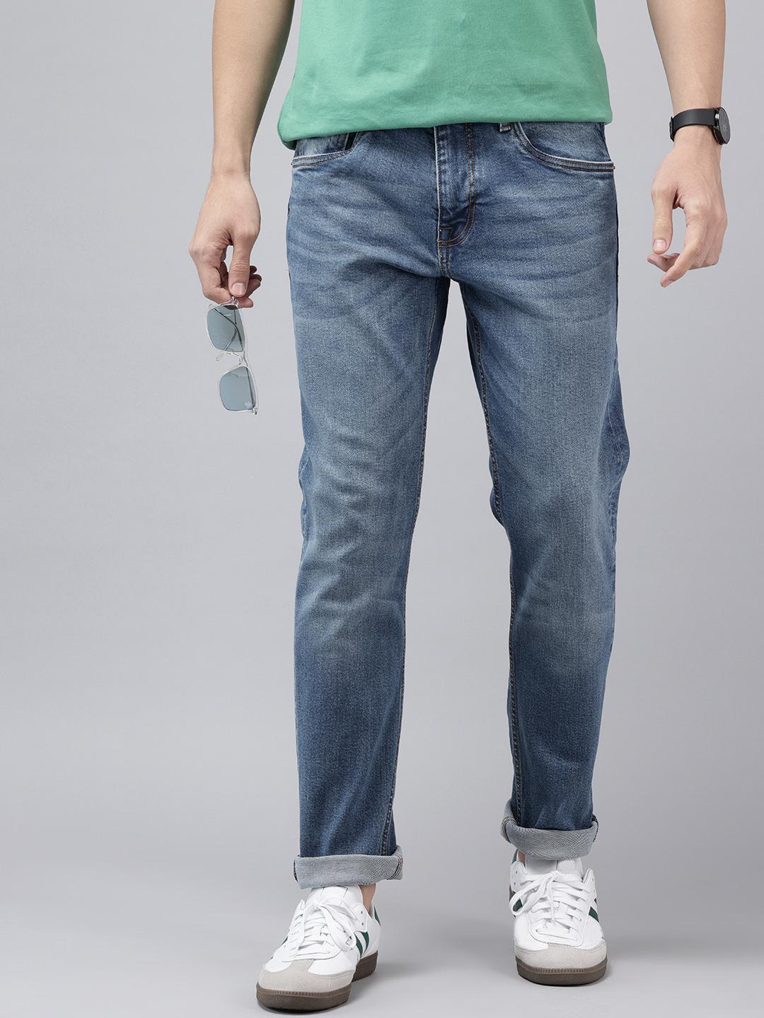 U.S. Polo Assn. Denim Co. Men Brandon Slim Tapered Fit Heavy Fade Stretchable Jeans