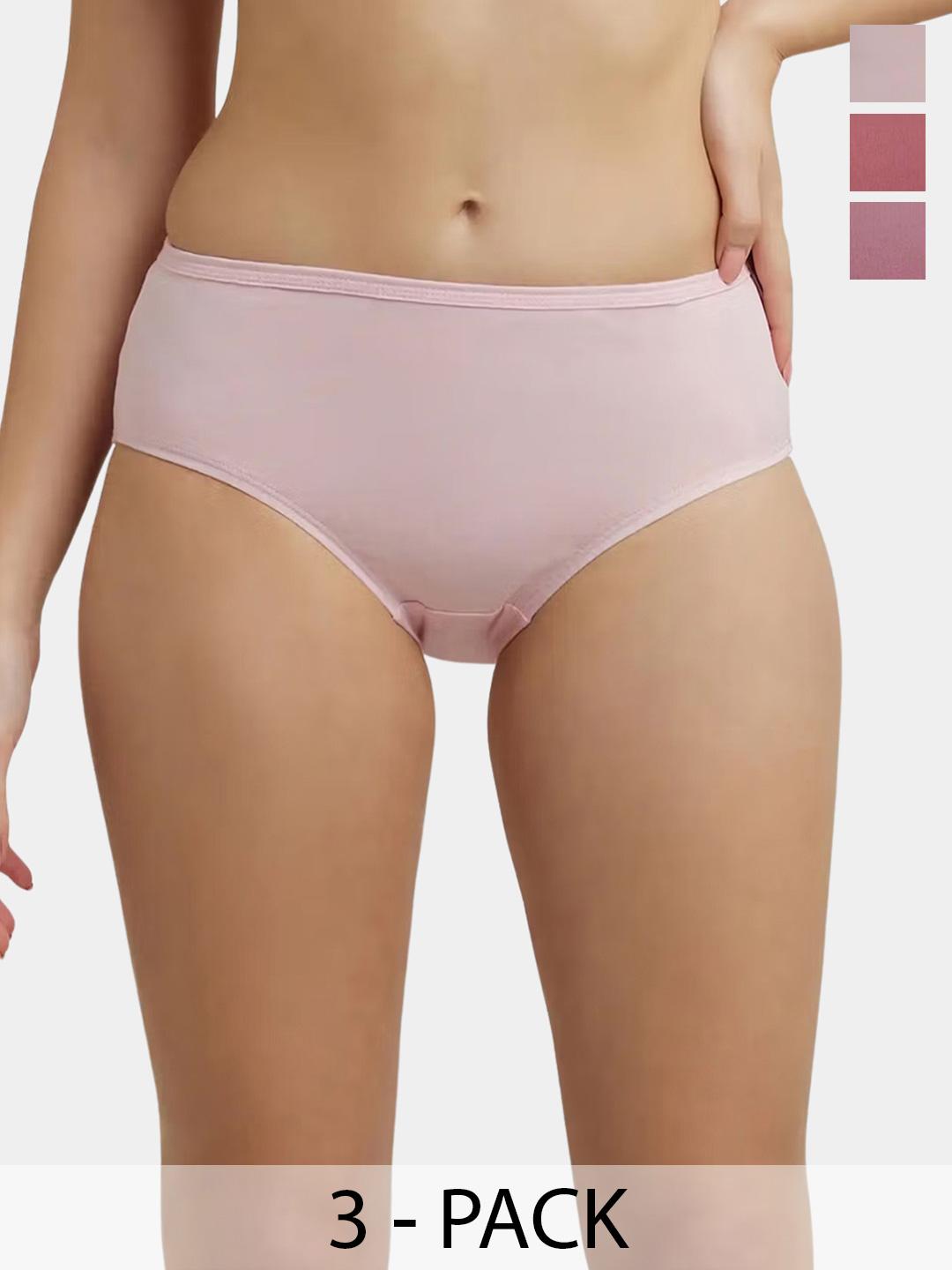 Buy Body Mechanics Pack Of 3 Assorted Hipster Briefs BM MIDBRIF1 LIGHT S -  - Apparel for Women