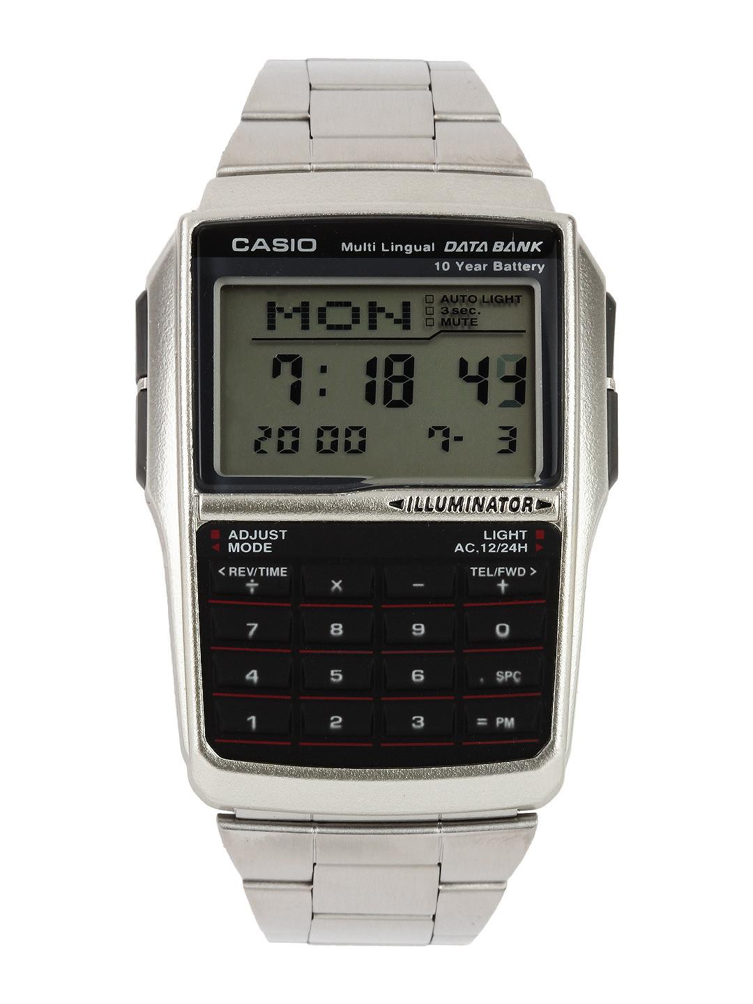 Buy CASIO Vintage DBC 32D 1ADF Black Digital Dial Silver Stainless ...