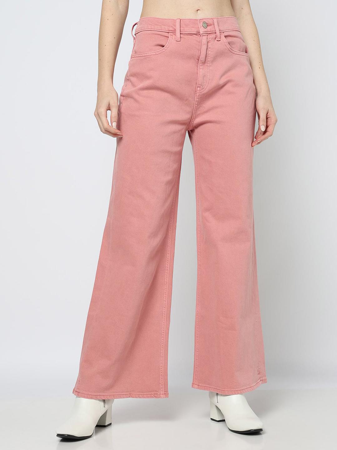 GAP Women Wide Leg Mid-Rise Stretchable Jeans