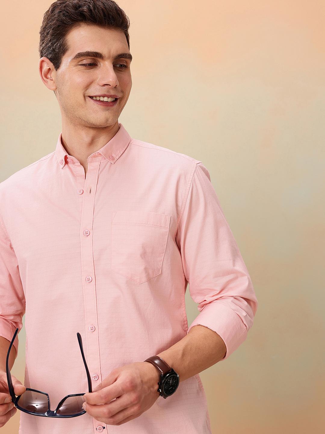 Mast & Harbour Men Standard Pure Cotton Casual Shirt