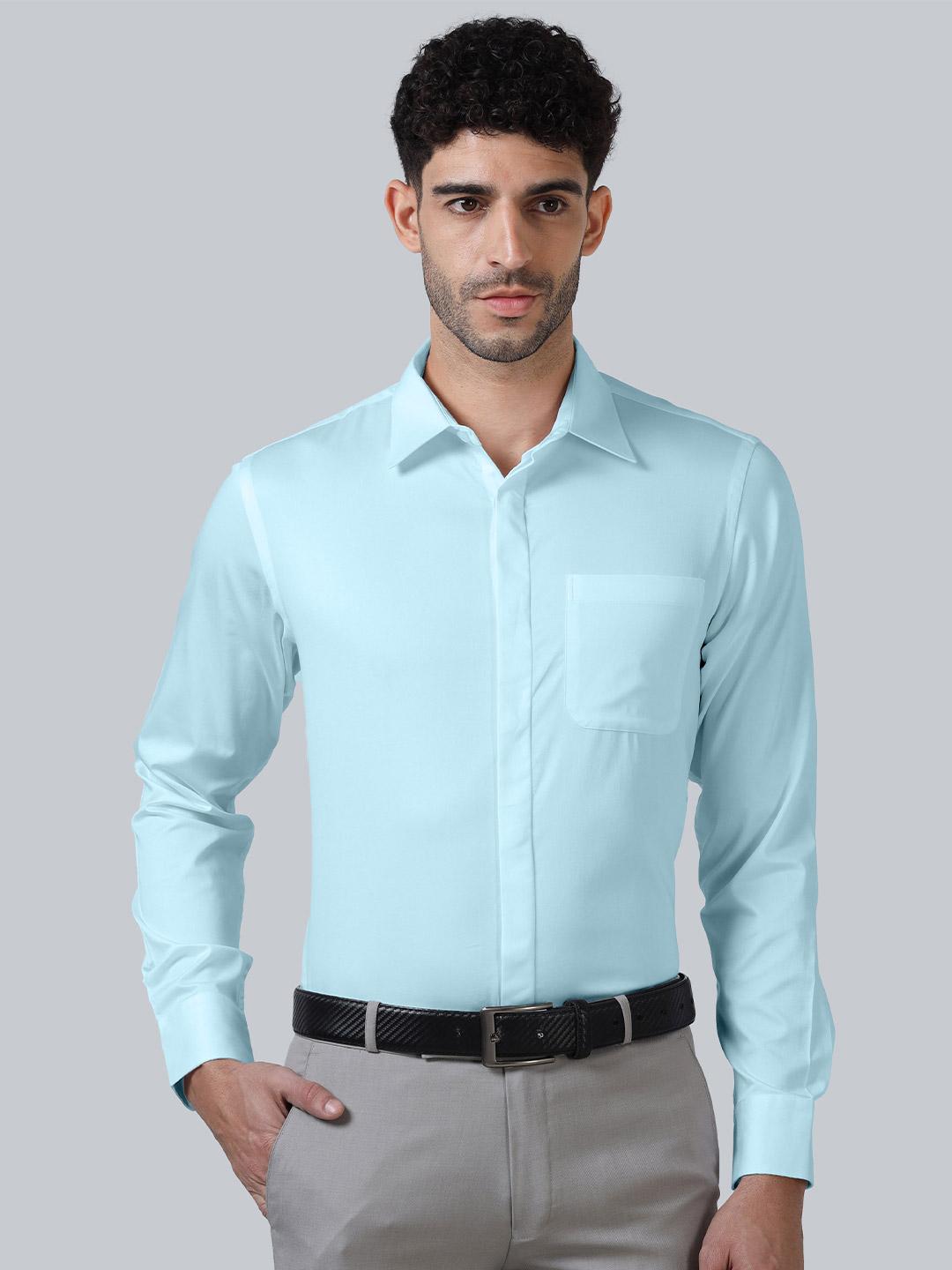 Buy THE FORMAL CLUB Men TFC Concealed Placket & French Cuff Regular Fit ...