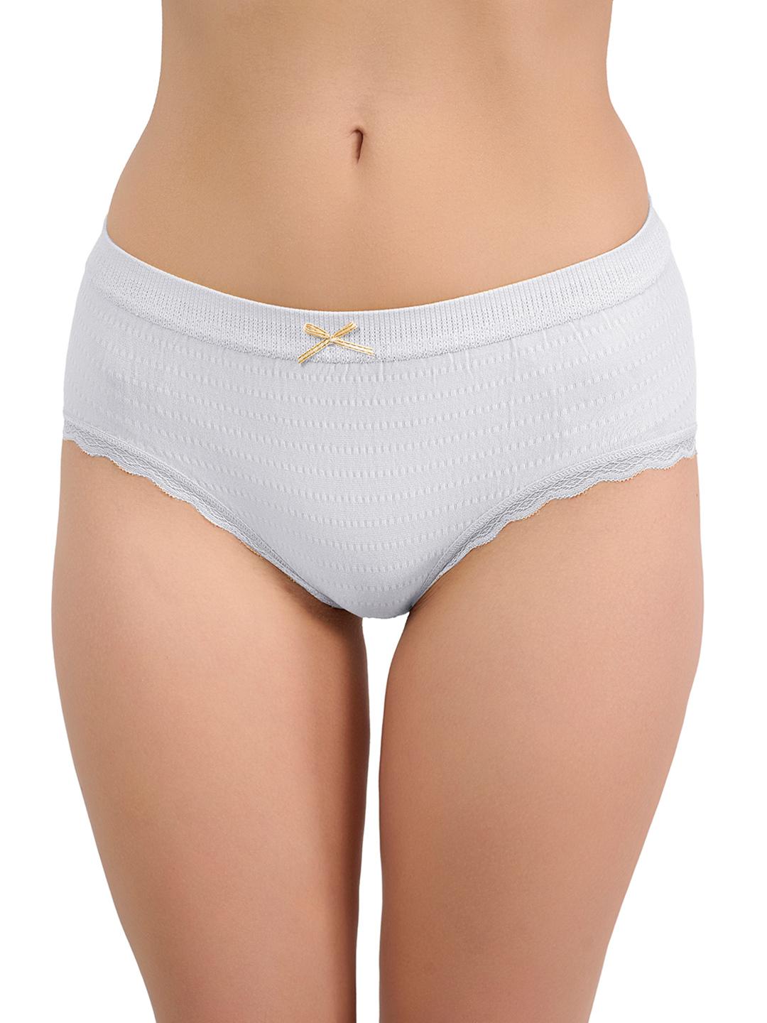 Buy Moda Rapido Seamless Mid Rise Basic Briefs FRILL_LIGHTGREY_S -  - Apparel for Women