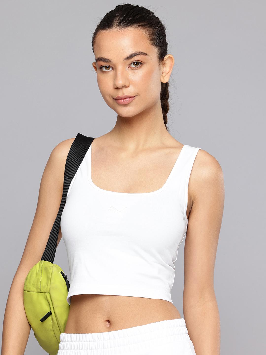 Buy Puma ESS ELEVATED Scoop Neck Crop Top - Tops for Women 34276116 ...