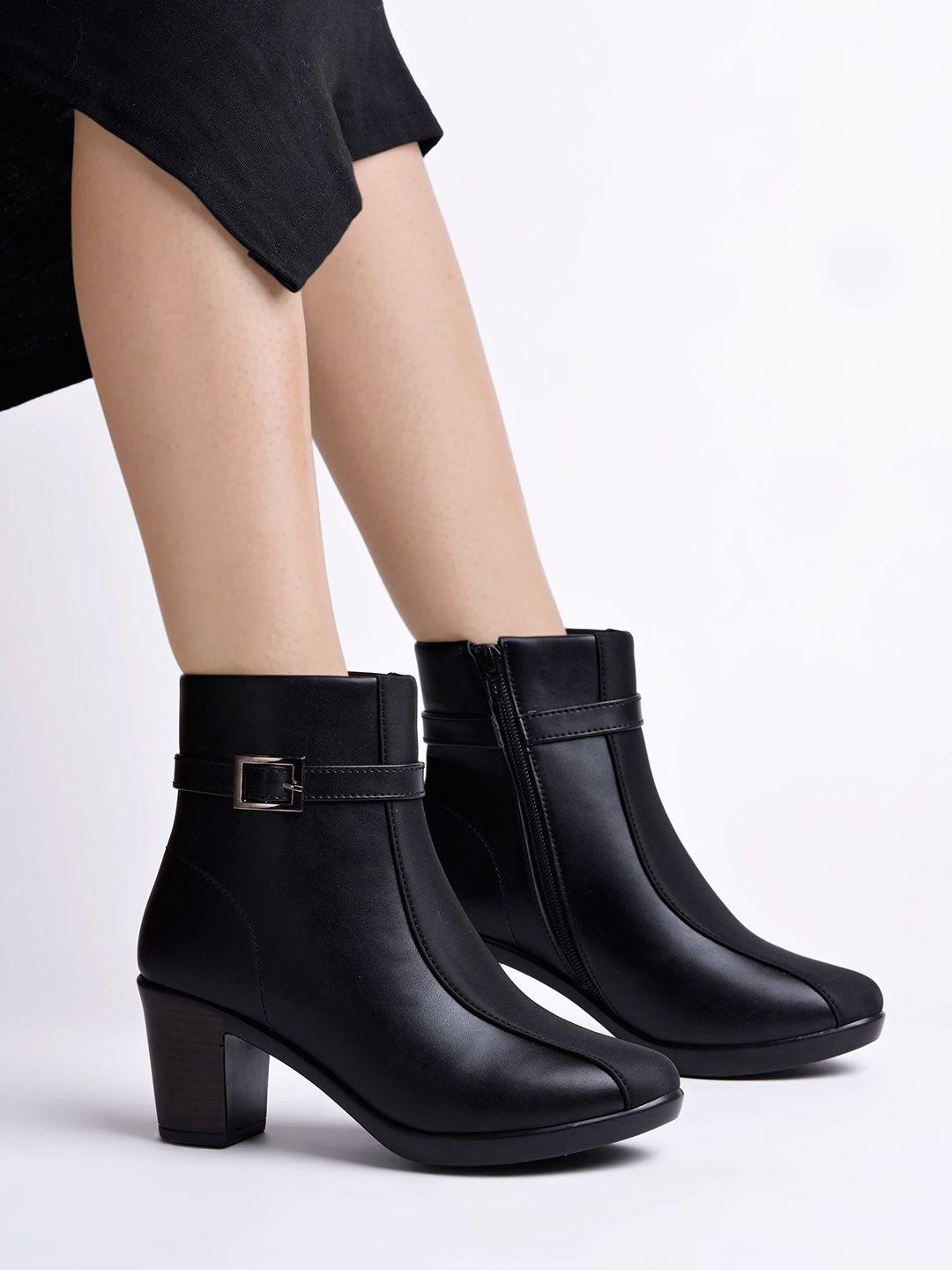 Buy Stylestry Women Casual Block Heeled Monk Boots - - Footwear for Women