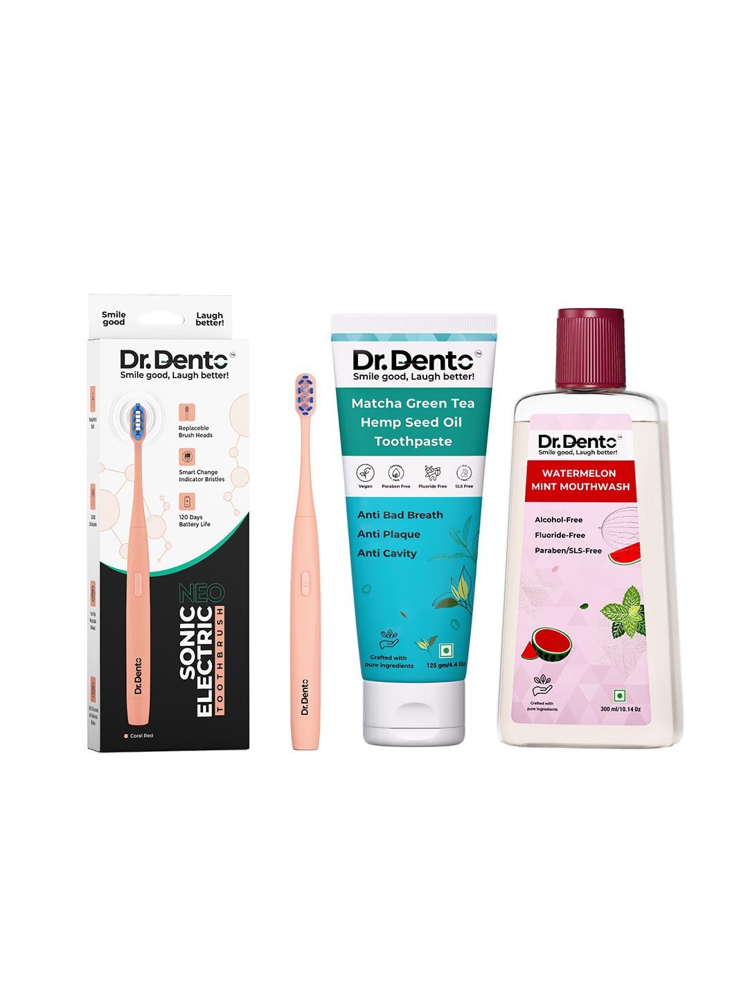 Buy Dr. Dento Set Of Matcha Toothpaste 125gm, Watermelon Mouthwash ...