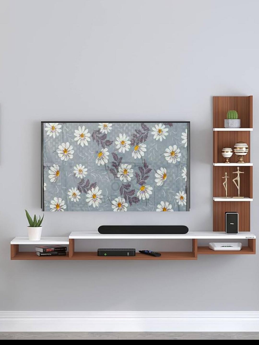 Buy Kalra Magic Grey & White Printed Dustproof & Waterproof 32 Inch Tv Cover -  - Home for Unisex