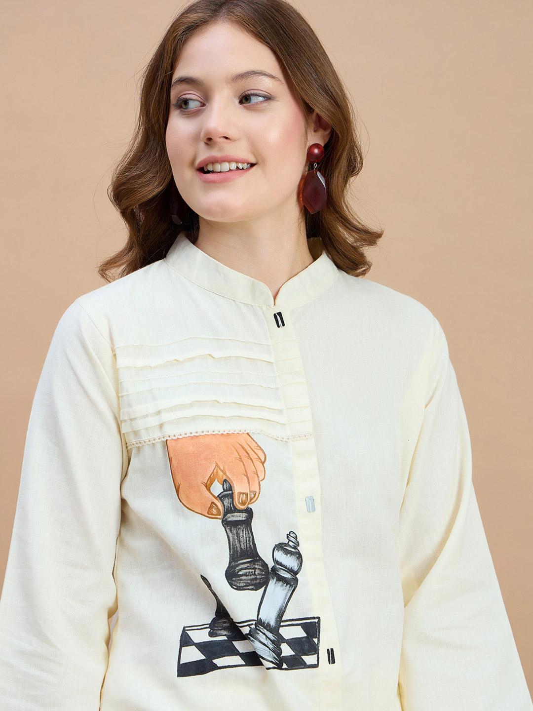 Printed Pure Cotton Tunic With Trouser main image 0