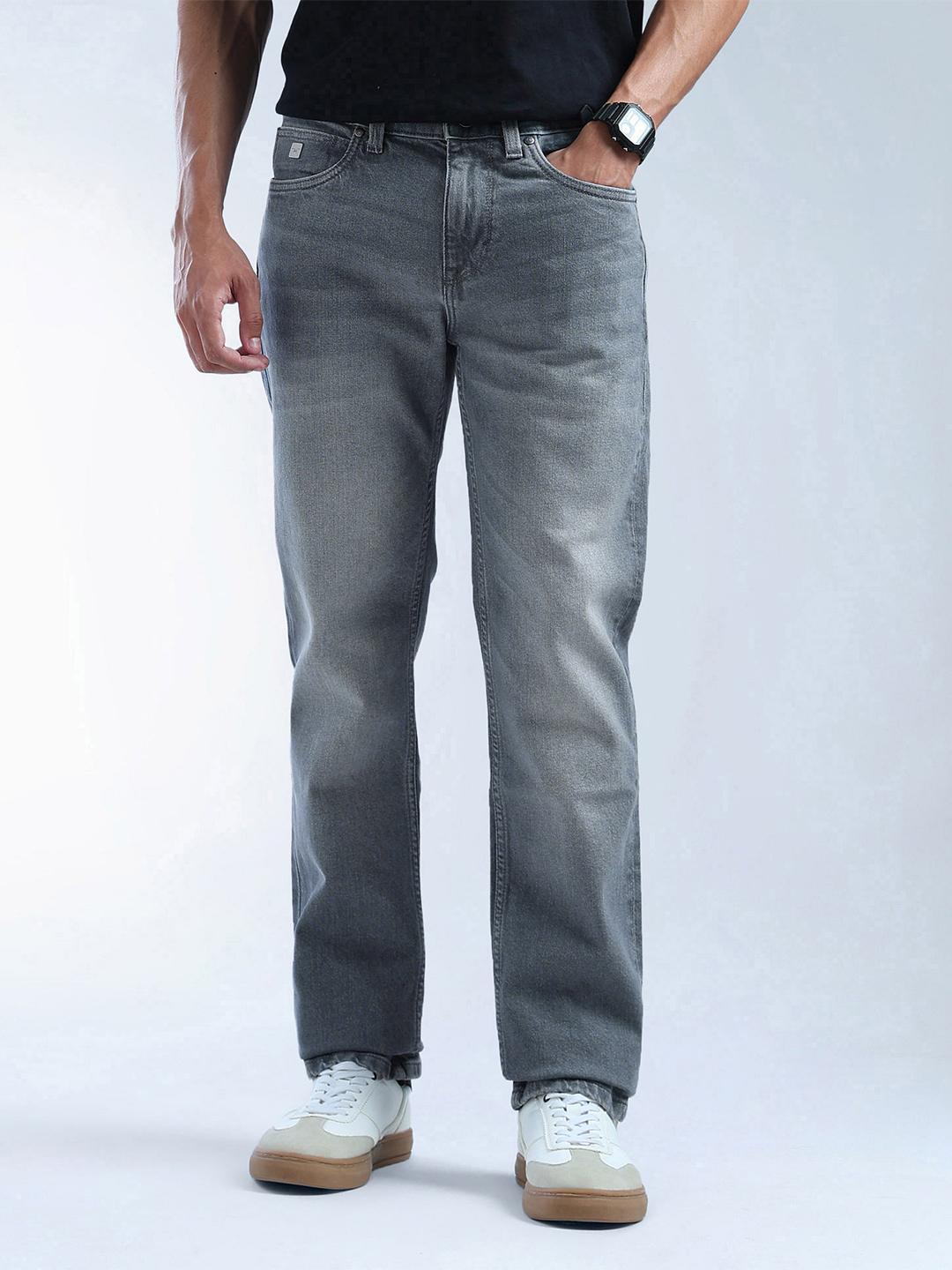 Flying Machine Men Slim Fit Mid-Rise Light Fade Stretchable Jeans
