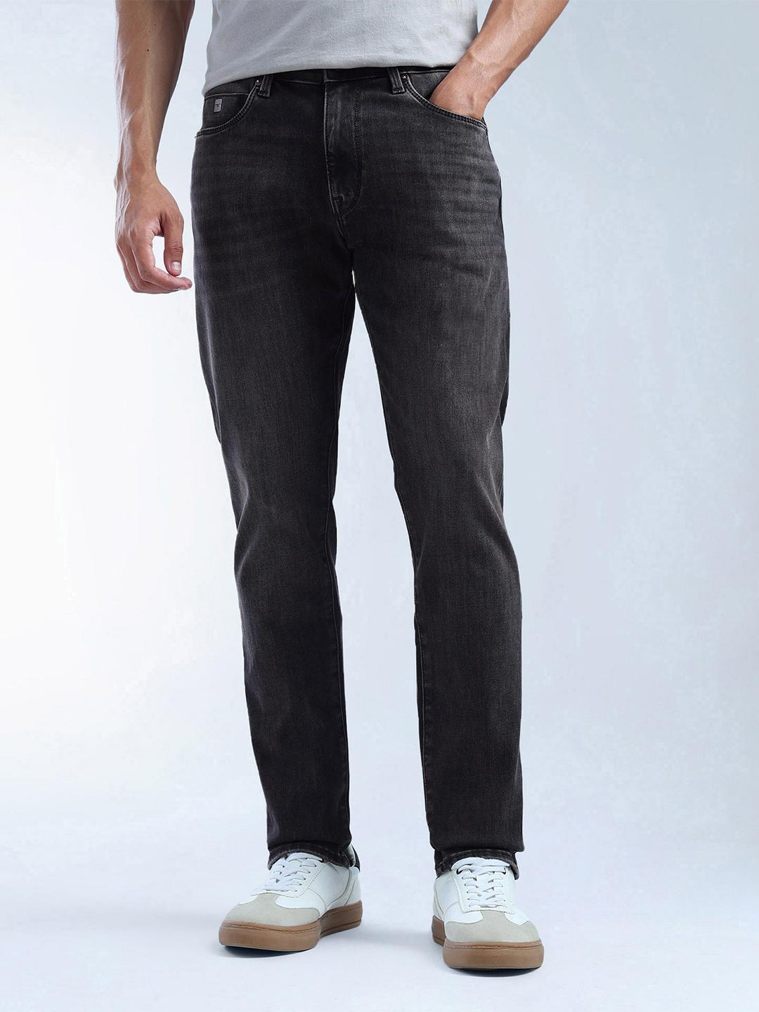Flying Machine Men Slim Fit Mid-Rise Heavy Fade Stretchable Jeans