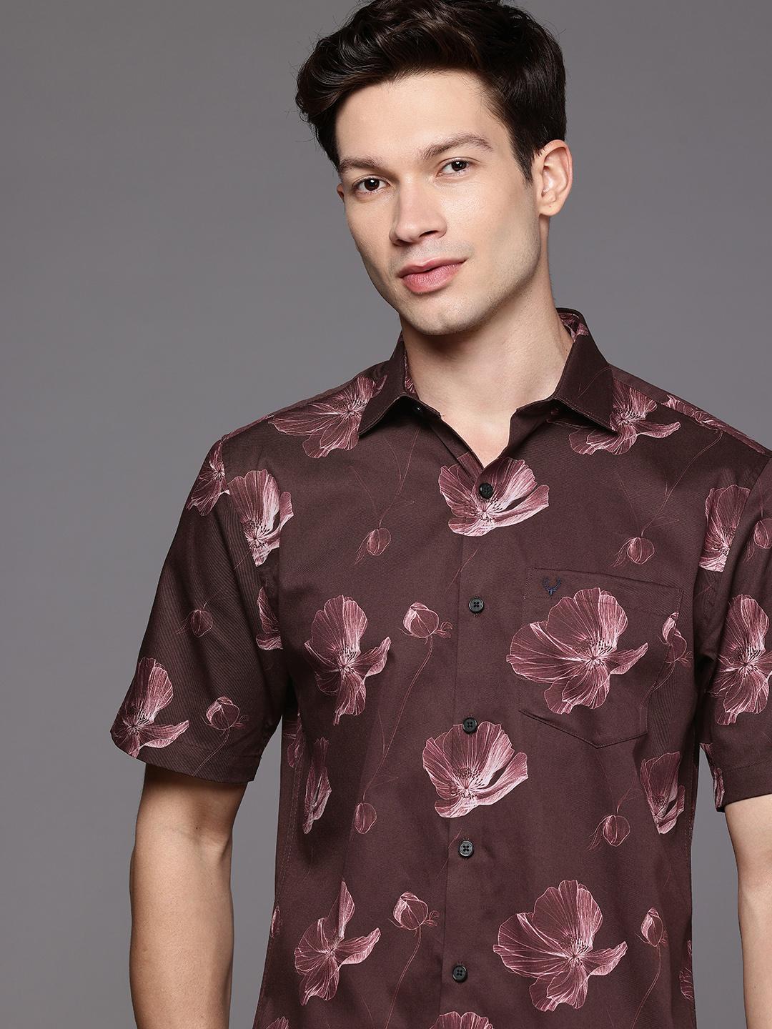 Allen Solly Pure Cotton Classic Fit Floral Printed Casual Shirt