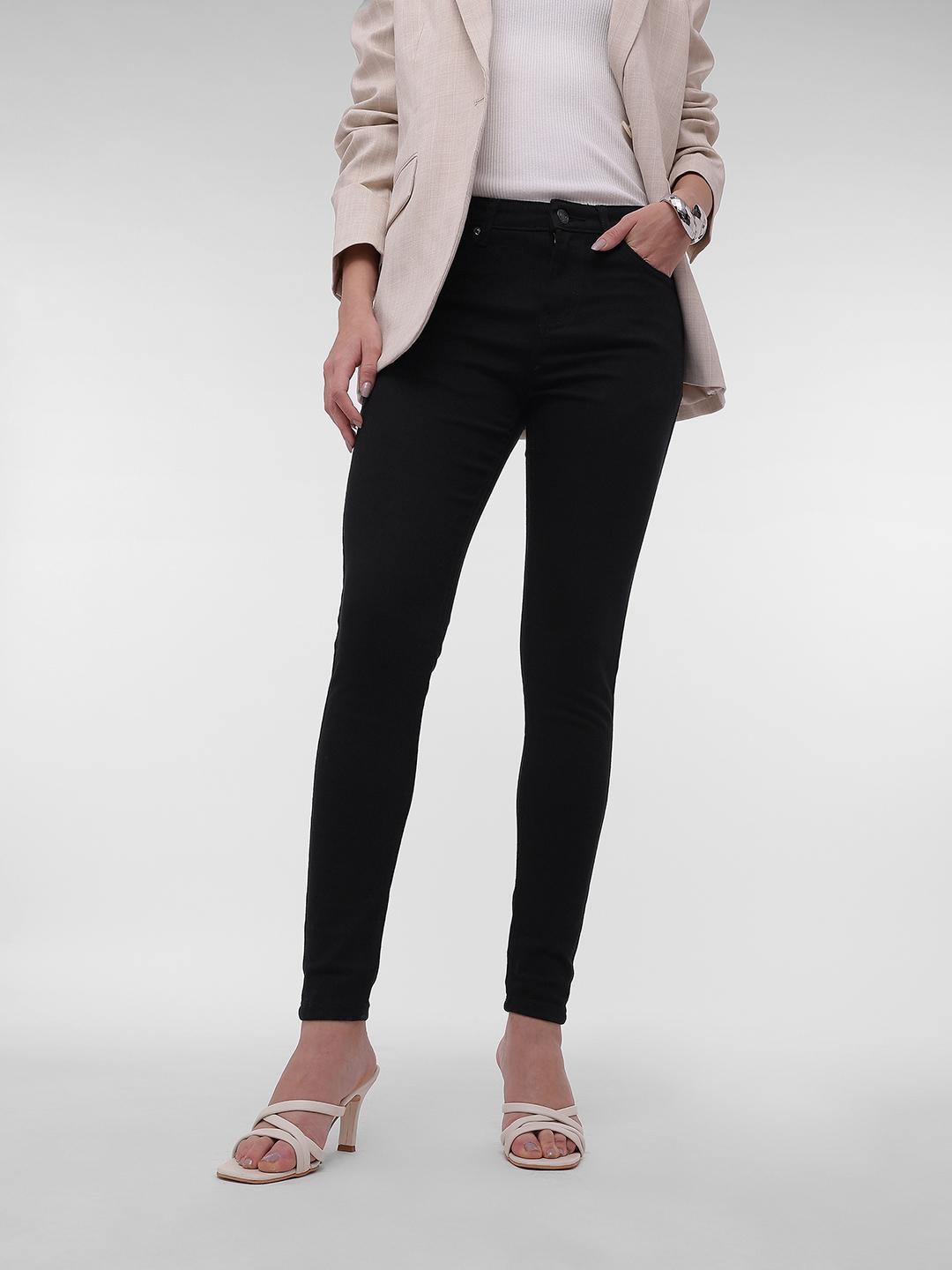 French Connection Women Smart Skinny Fit Mid-Rise Stretchable Jeans