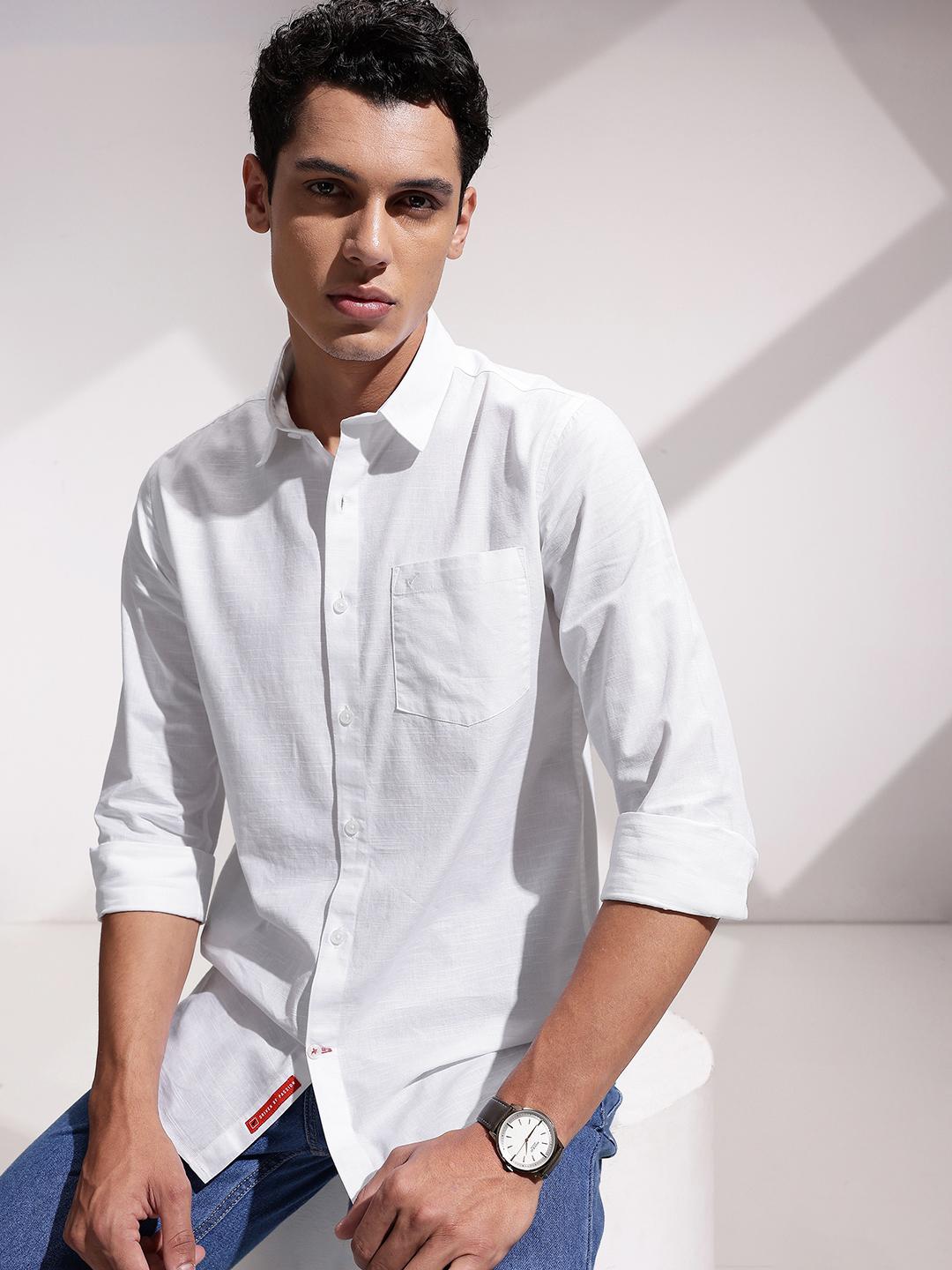 INVICTUS Men Premium Slim Fit Pure Cotton Casual Shirt