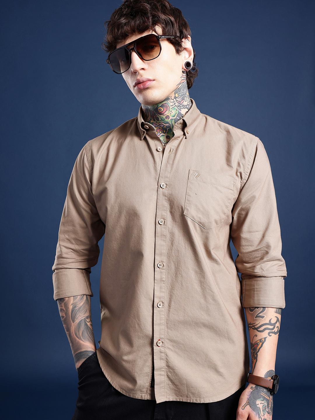 BS BLUE SQUAD Men Slim Fit Casual Shirt