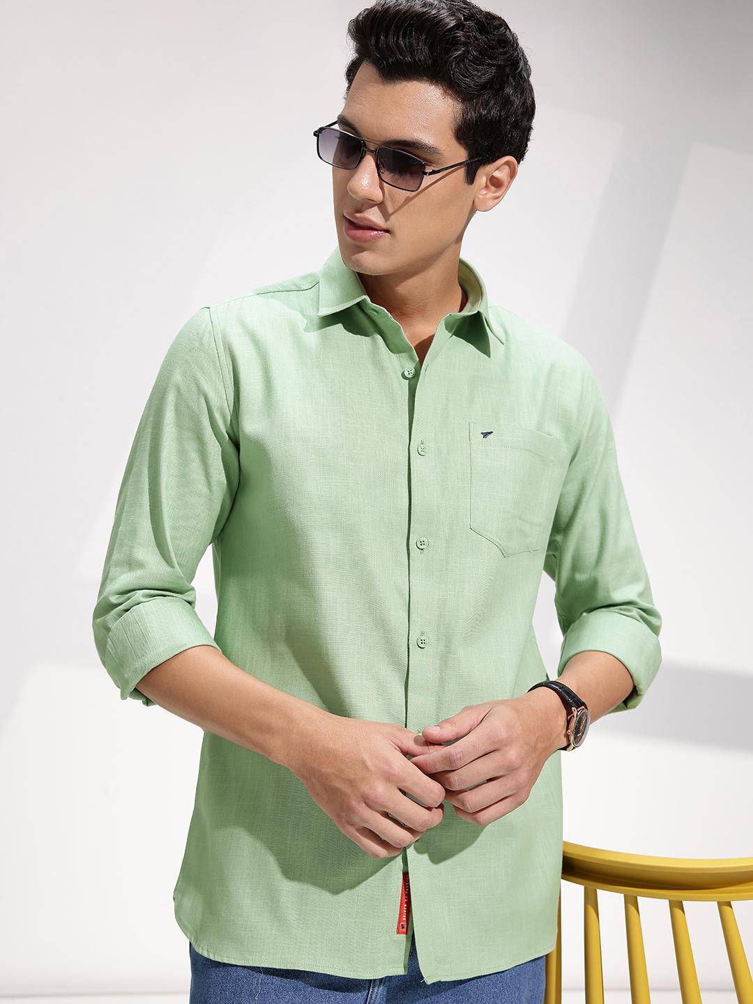 INVICTUS Men Premium Slim Fit Pure Cotton Casual Shirt