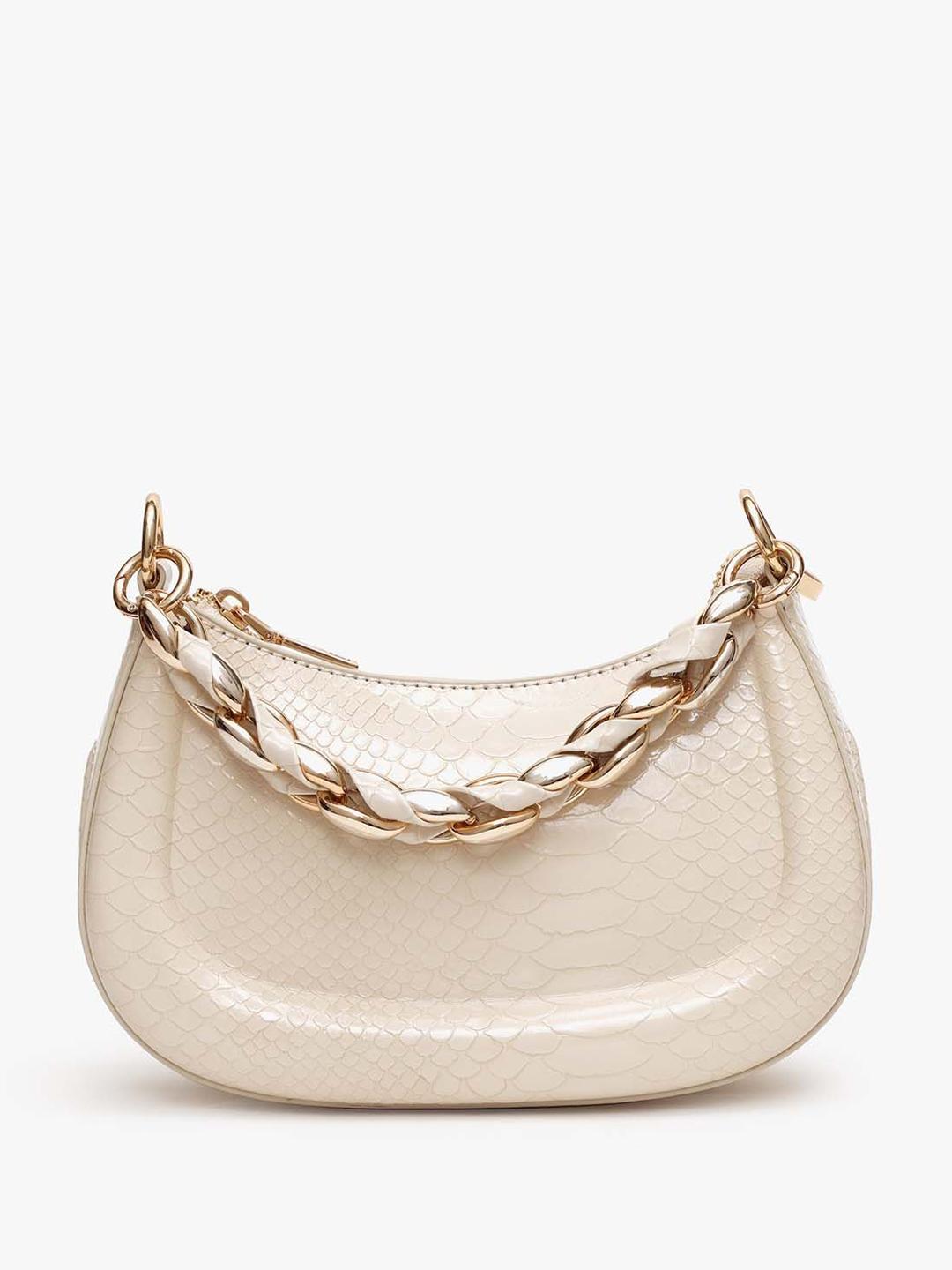 Buy Kazo Sheen Animal Textured Synthetic Leather Half Moon Sling Bag - - Accessories for Women