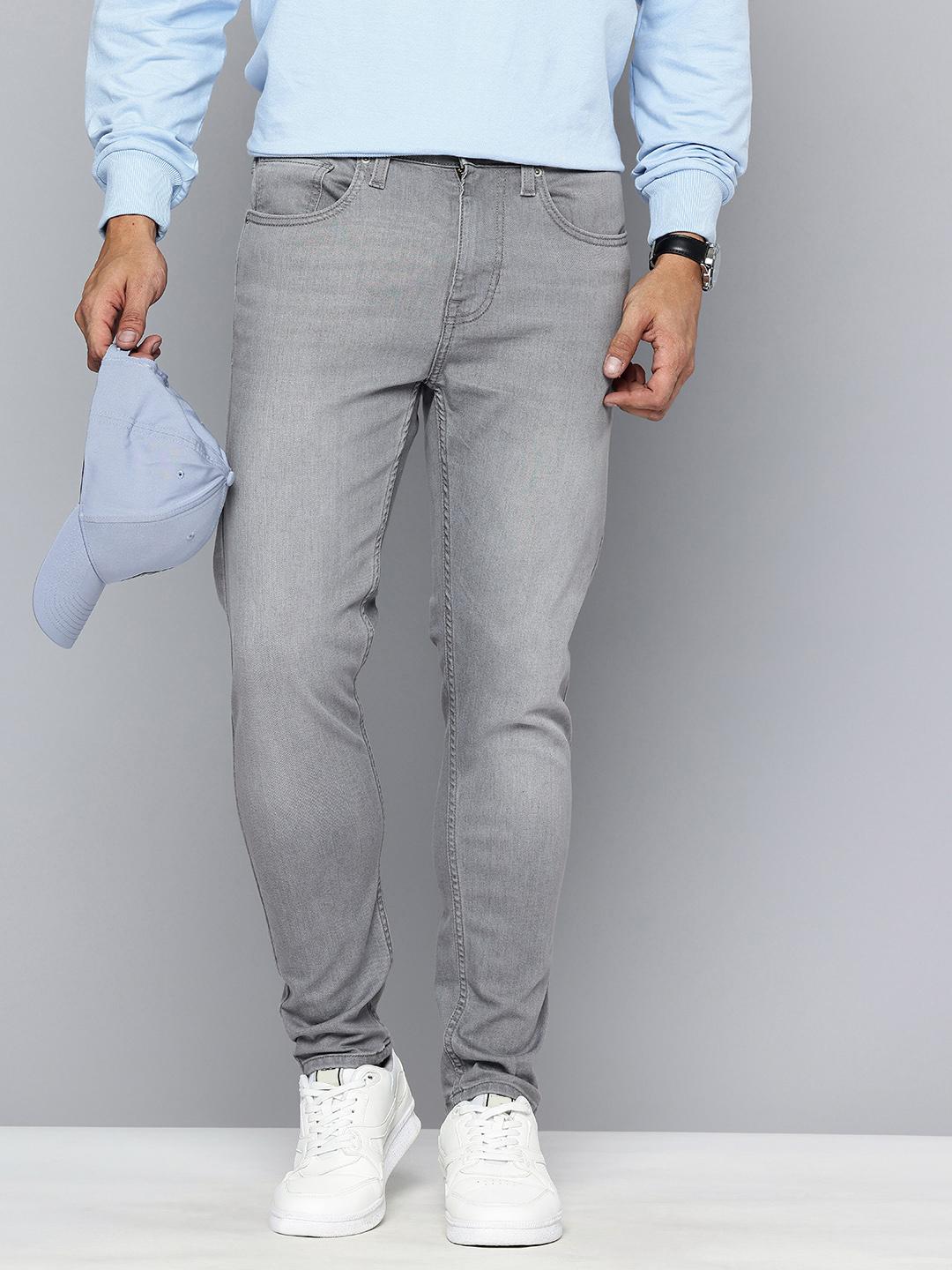 Flying Machine Men F19 Slash Slim Tapered Fit Heavy Fade Stretchable Jeans