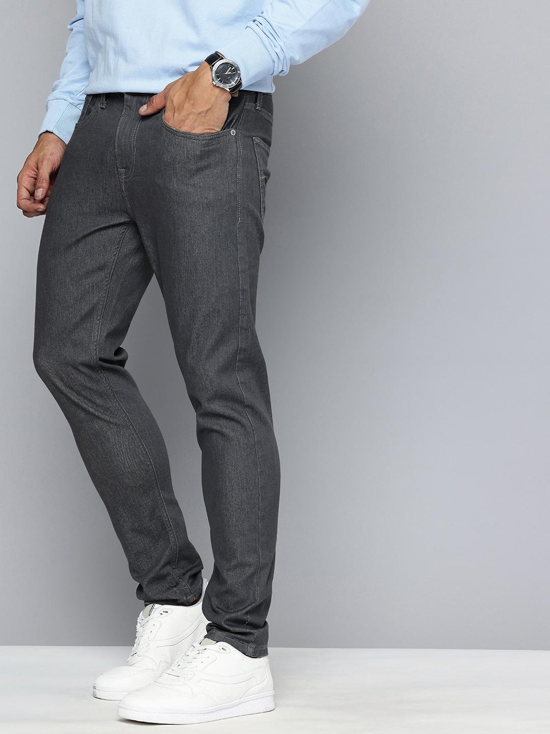 Flying Machine Men F19 Slash Slim Tapered Fit Light Fade Stretchable Jeans