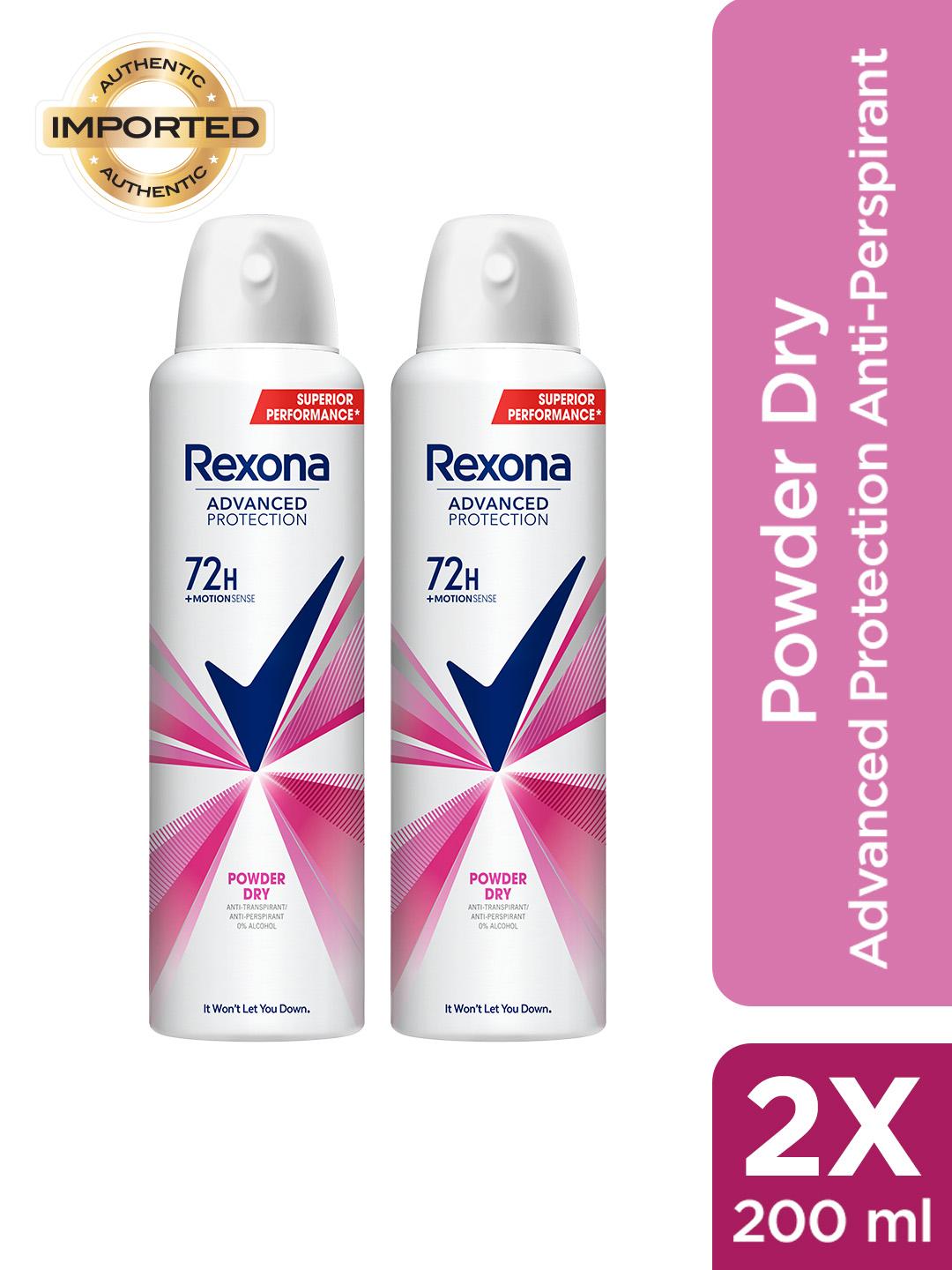 Buy REXONA Women 2 Pcs Powder Dry Advanced Protection Anti Perspirant Deodorant 200 Ml Each - - Personal Care for Women