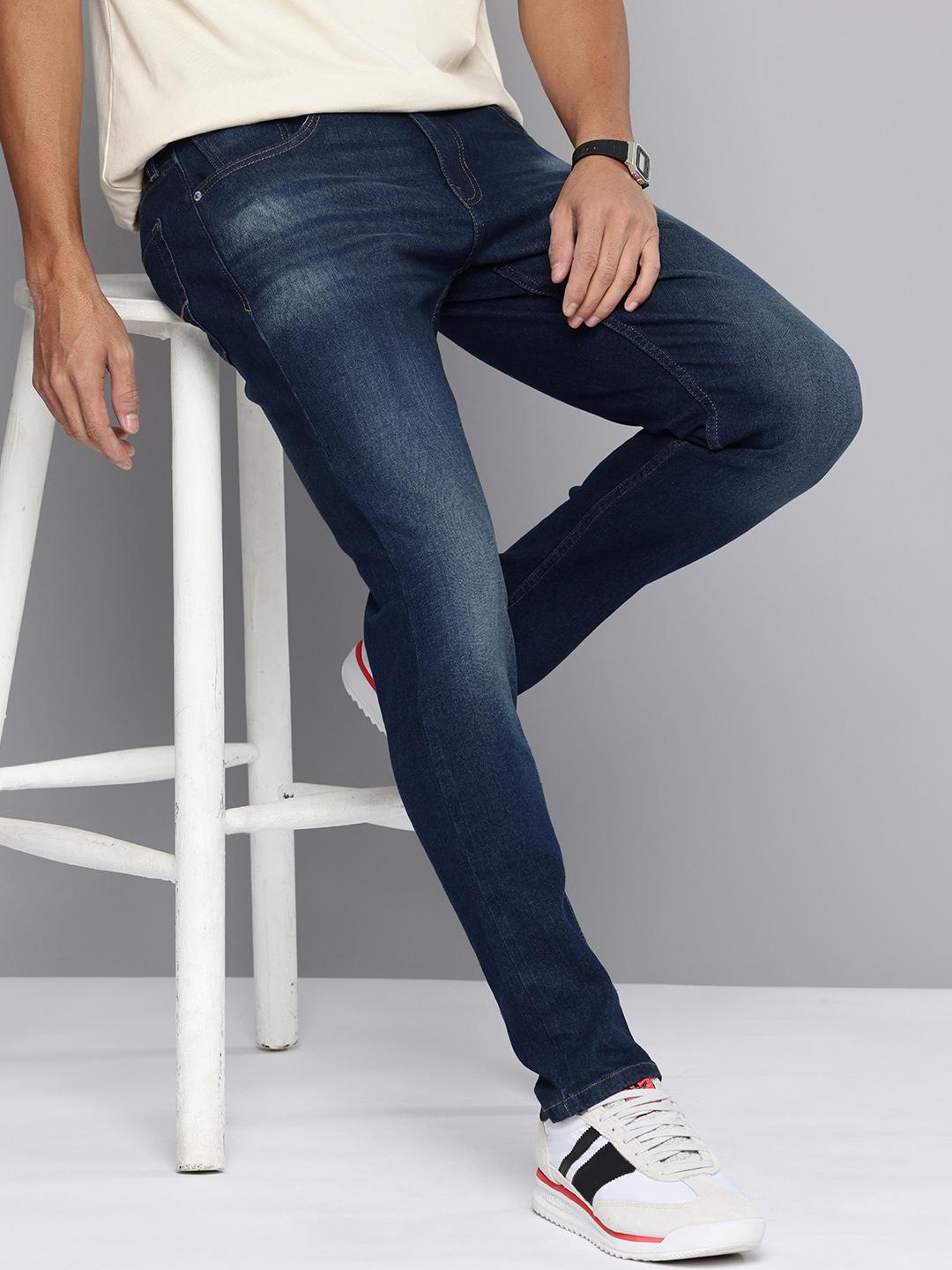 Flying Machine Men F19 Slash Slim Tapered Light Fade Stretchable Jeans