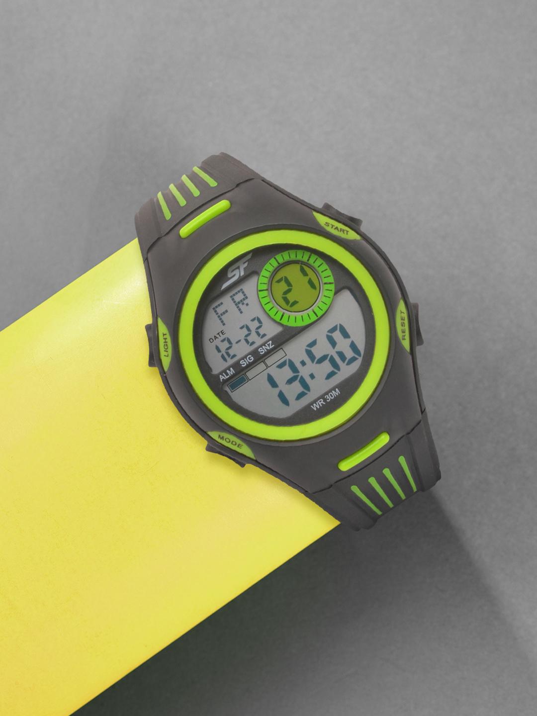 Buy Sf Super Fibre Digital With Black Strap Watch For Men   Nt77072pp01 -  - Accessories for Men