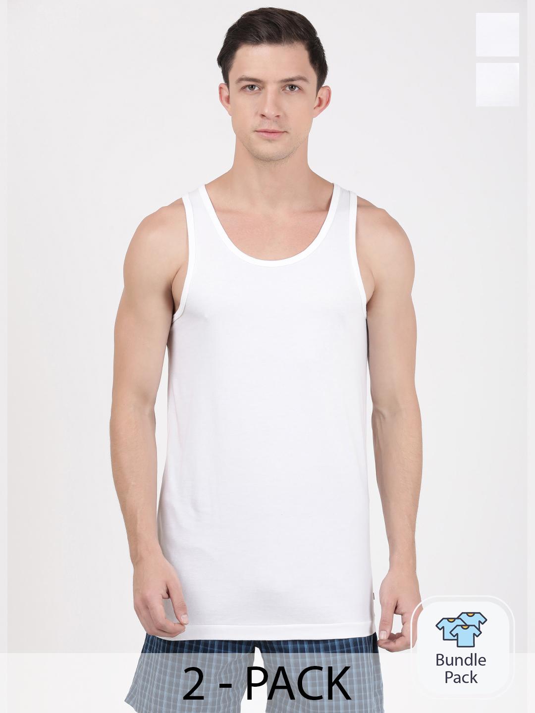 Buy Jockey Pack Of 2 Super Combed Cotton Vest 8820 -  - Apparel for Men