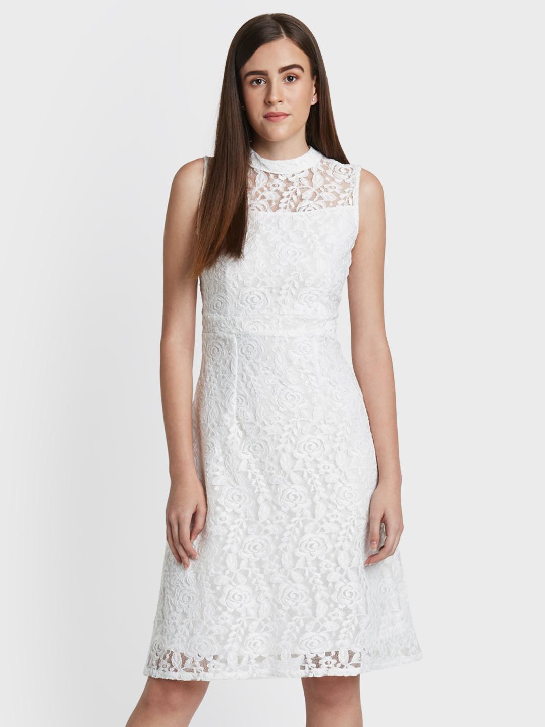 fashion wedding dress *NEW* Elegant Lace & Tulle Aline with Plunge V Neckline ACTIVE092325WHT Size:FR 50 Fitted Mini Dress With